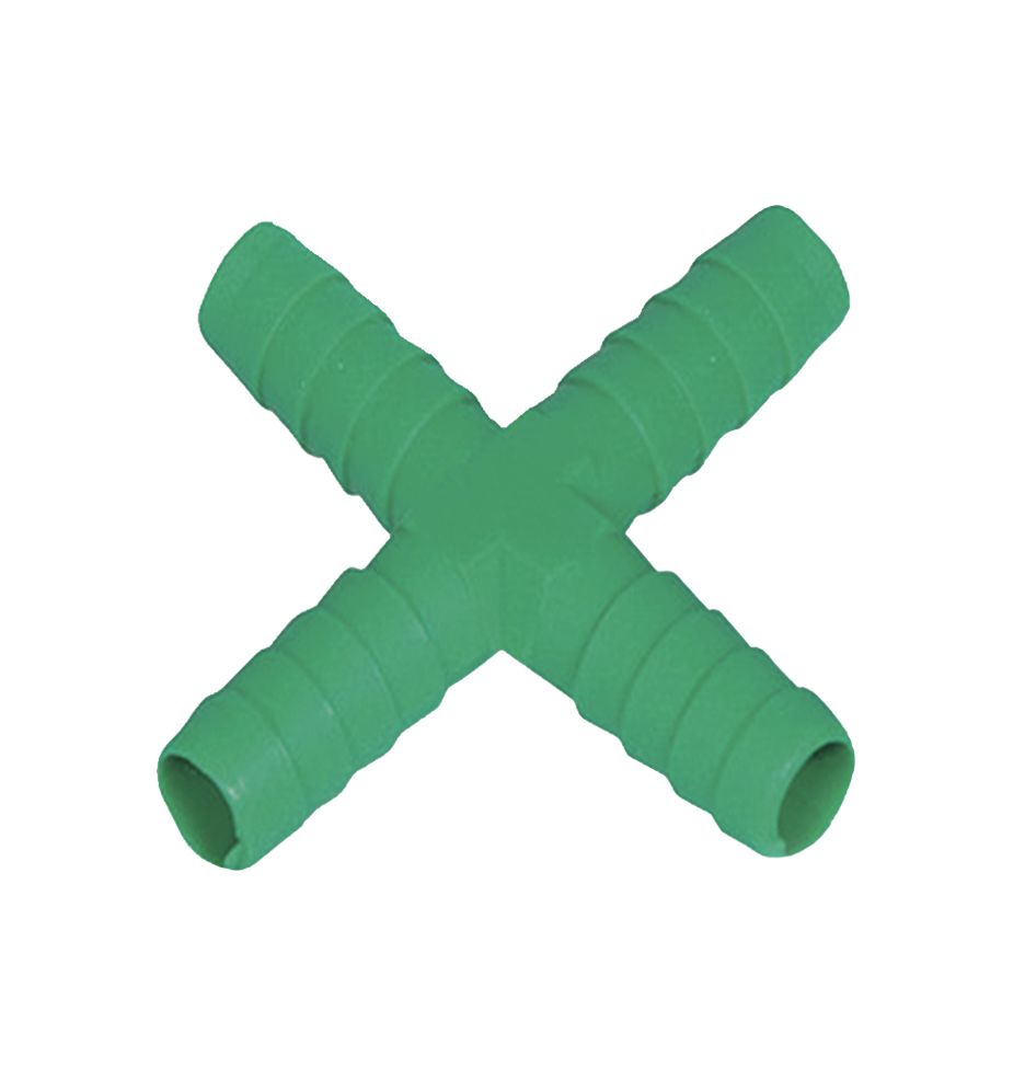 CROSS CONNECTOR FOR ⌀10mm DIAMETER HOSE